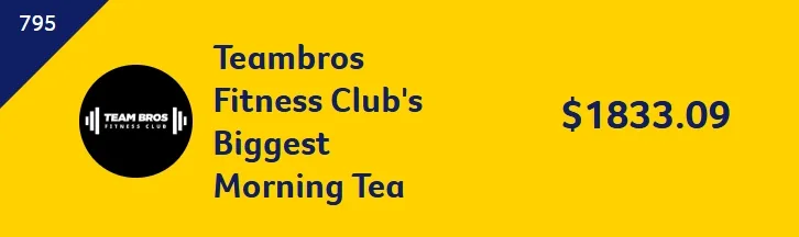 Biggest Morning Tea 2025 Teambros Fitness Club